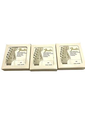 Fender Mastersound Pure Nickel Wrap Duratone Nylon Tape Strings .039 3 Boxes NOS